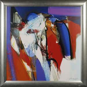 Peter Meijer - Zeefdruk op board, Zonder titel 4 - Ingelijst verkocht voor € 39!