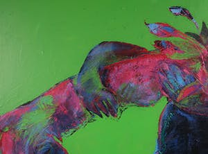 Franscz Witte - Acryl op doek, Titanenstrijd (Groot!) kopen? Bied vanaf 10!