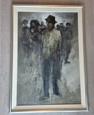 Jan Rijlaarsdam - olie op doek - zonder titel, gesigneerd r.o. kopen? Bied vanaf 695!