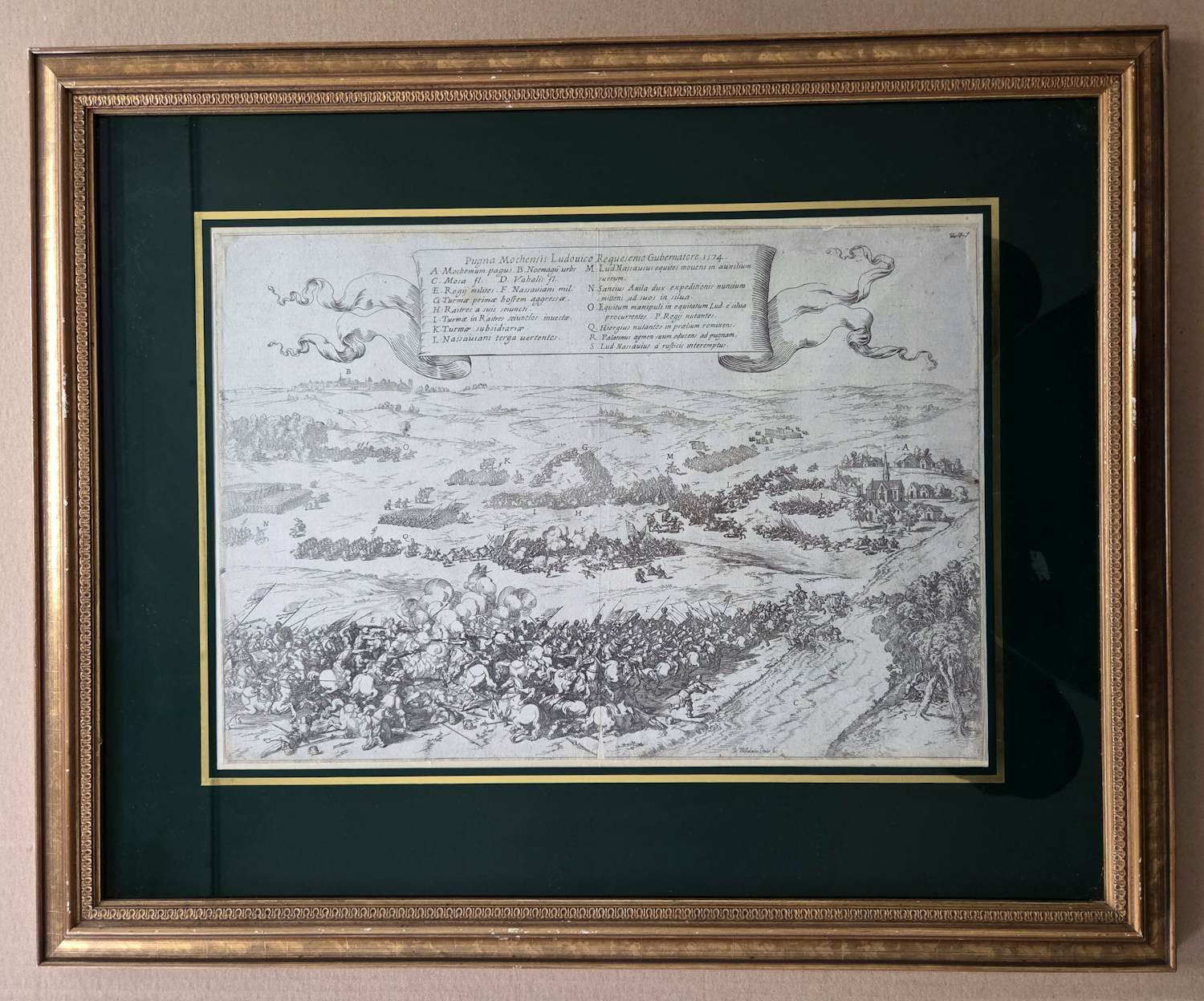 Johann Wilhelm Baur - Slag Mookerheide. kopen? Bied vanaf 39!
