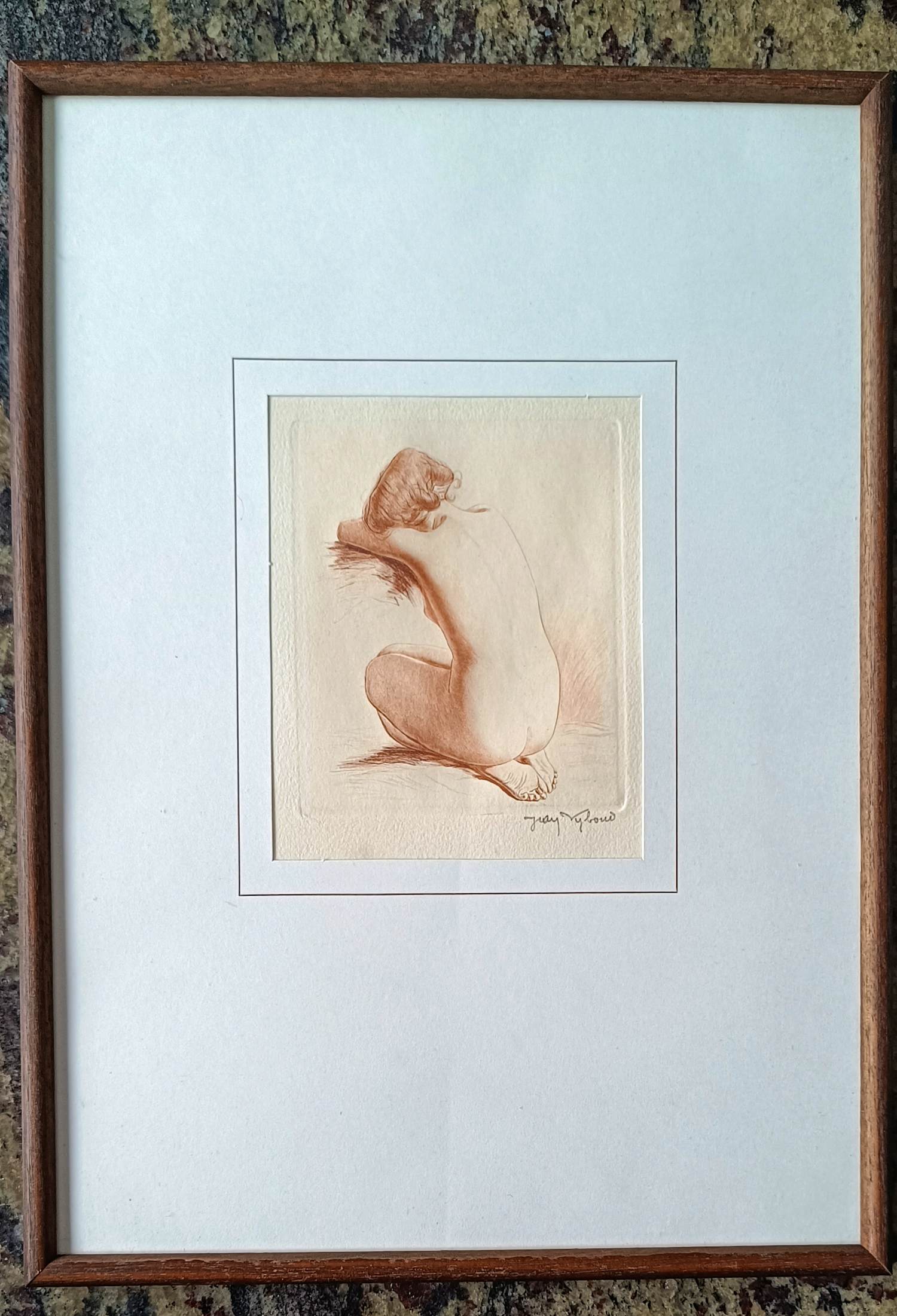 Jean Auguste Vyboud - Zittend naakt kopen? Bied vanaf 20!