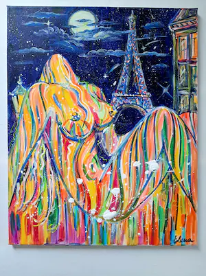 Elva - Naakt in de kleur - 2 schilderijen *Zomer sale kopen? Bied vanaf 100!