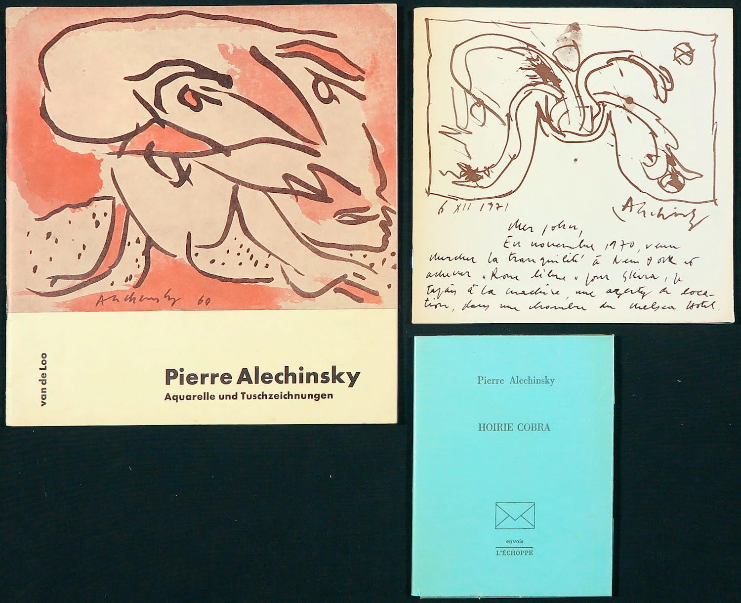 Pierre Alechinsky - Lot van drie publicaties verkocht voor € 1!