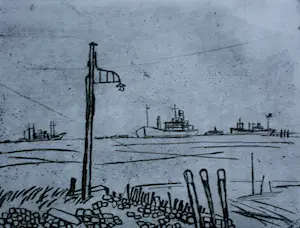 Jos van den Berg - ets: Westerschelde - 1967 kaufen? Bieten Sie von 49!
