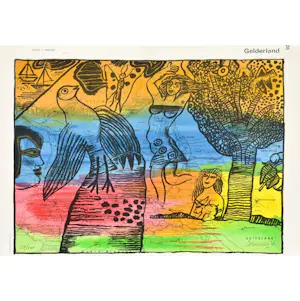 Corneille - Kleurenzeefdruk GELDERLAND handgesigneerd kopen? Bied vanaf 235!