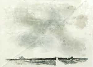 Mart Kempers - C3476 Landschap met wolkenlucht verkocht voor € 65!