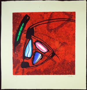 Niet of onleesbaar gesigneerd - Zeefdruk, Zonder titel kopen? Bied vanaf 1!