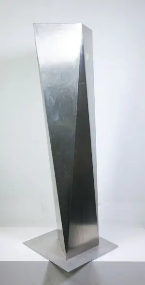 Rudolf Wolf - Metalen sculptuur, Dubbele vorm. kopen? Bied vanaf 200!