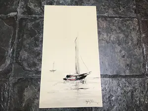 Niet of onleesbaar gesigneerd - Zeilboot. kopen? Bied vanaf 1!