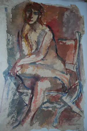 Rob Aussen - collectie van 9 grote aquarellen naakte vrouwen kopen? Bied vanaf 250!