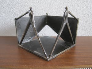 Brons (Onbekend) - Bronzen driemanschap kopen? Bied vanaf 40!