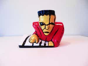 Herman Brood - Sculptuur van Kunsthars IK--- MET CERTIFICAAT!!! verkocht voor € 100!