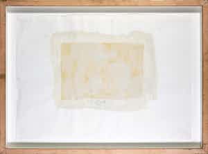 Herbert Zangs - Gemengde techniek op papier, Zonder titel - Ingelijst verkocht voor € 1000!