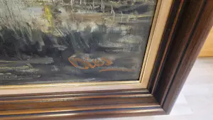 Marinus Bies - landschapsgezicht met boerderijen kopen? Bied vanaf 250!