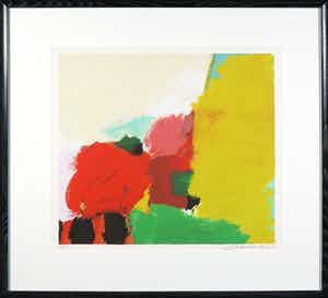 Eugene Brands - Zeefdruk, Zonder titel - Ingelijst verkocht voor € 300!