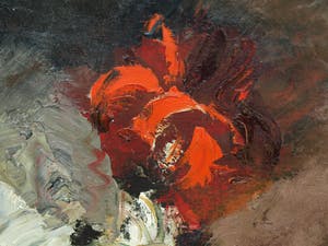 Leo van Waegeningh - Olieverf op doek , Bloemstilleven – Groot – ca. 1940 – Kunstzaal Kleykamp kopen? Bied vanaf 175!