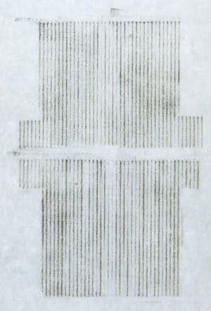 Arie de Groot - Gemengde techniek op Japans papier, Zonder titel kopen? Bied vanaf 50!