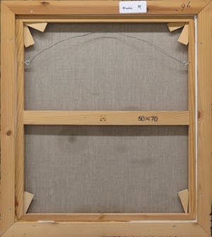 Frans Nicolai - Gemengde techniek op doek, Schedel - Ingelijst kopen? Bied vanaf 1!