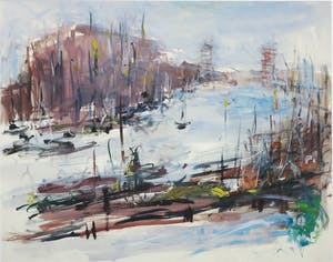 Hans Hellingwerf - Gouache, Sail III - Ingelijst (Groot) kopen? Bied vanaf 50!