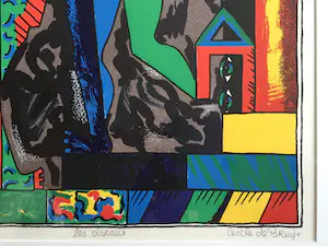 Cecile de Bruijn - Les Oiseaux | zeefdruk - ingelijst kopen? Bied vanaf 65!