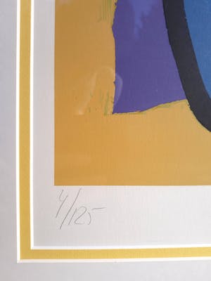 Karel Appel - Caracas, zeefdruk (netjes ingelijst, groot) kopen? Bied vanaf 1495!