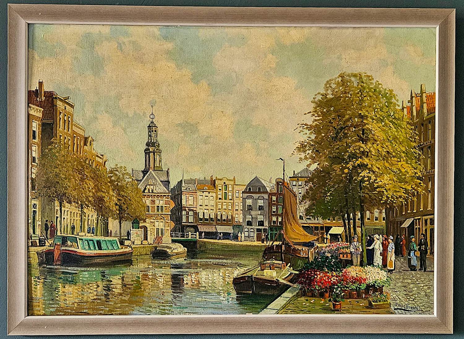 Pieter Wagemans - Bloemenmarkt Amsterdam verkocht voor € 225!