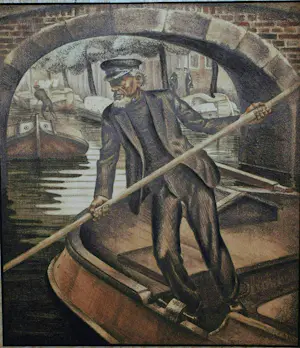 Kuno Brinks - Beurtschipper - schaarse/unieke kleurenlitho kopen? Bied vanaf 20!