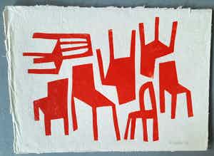 Klaas Gubbels - 'Stoelendans' :) verkocht voor € 255!