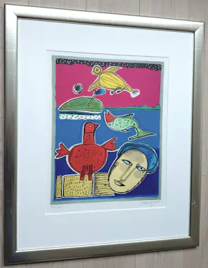 Corneille - Le marin, zeefdruk (mooi ingelijst) kopen? Bied vanaf 275!