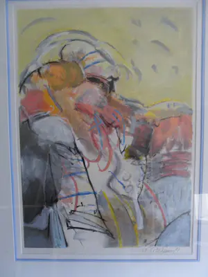 Kees van Bohemen - Ingelijste zeefdruk: zonder titel - 1981 kopen? Bied vanaf 125!