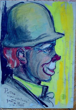 Gerrit de Moree - Gerrit de Morée, gouache, Pietro van Circus van Bever. beeldformaat 31.2 x 22 c kopen? Bied vanaf 95!