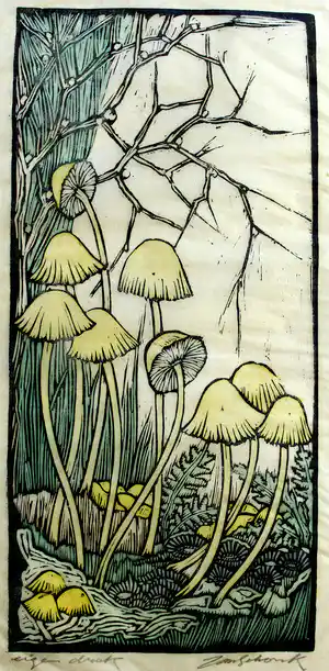 Jan Schonk - Z.t. (klokjeszwammen) verkocht voor € 85!