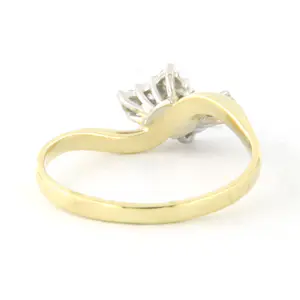 14k bicolour gouden ring met briljant geslepen diamant tot. 0.25ct – F/G - VS/SI kaufen? Bieten Sie von 275!