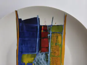 Arty Grimm - Twee porseleinen kunstborden. kopen? Bied vanaf 39!
