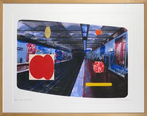 Jelis van Dolderen - Zeefdruk, Paris Metro IV - Ingelijst kopen? Bied vanaf 20!