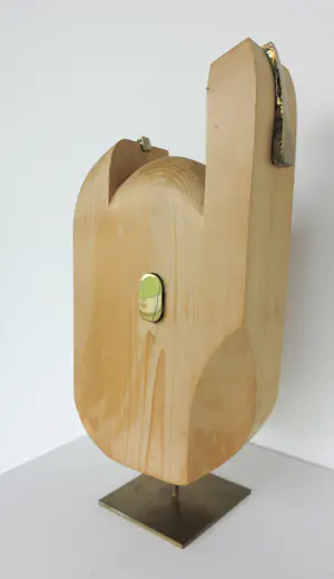 Frans Kokshoorn - Sculptuur van hout met metalen elementen kopen? Bied vanaf 150!