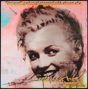 Jorg Doring - Gemengde techniek op doek, Marilyn Monroe kopen? Bied vanaf 60!