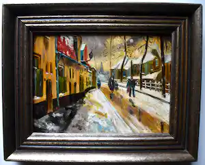 Marie Henry Mackenzie - Winter op de Langegracht te Amersfoort verkauft für € 356!