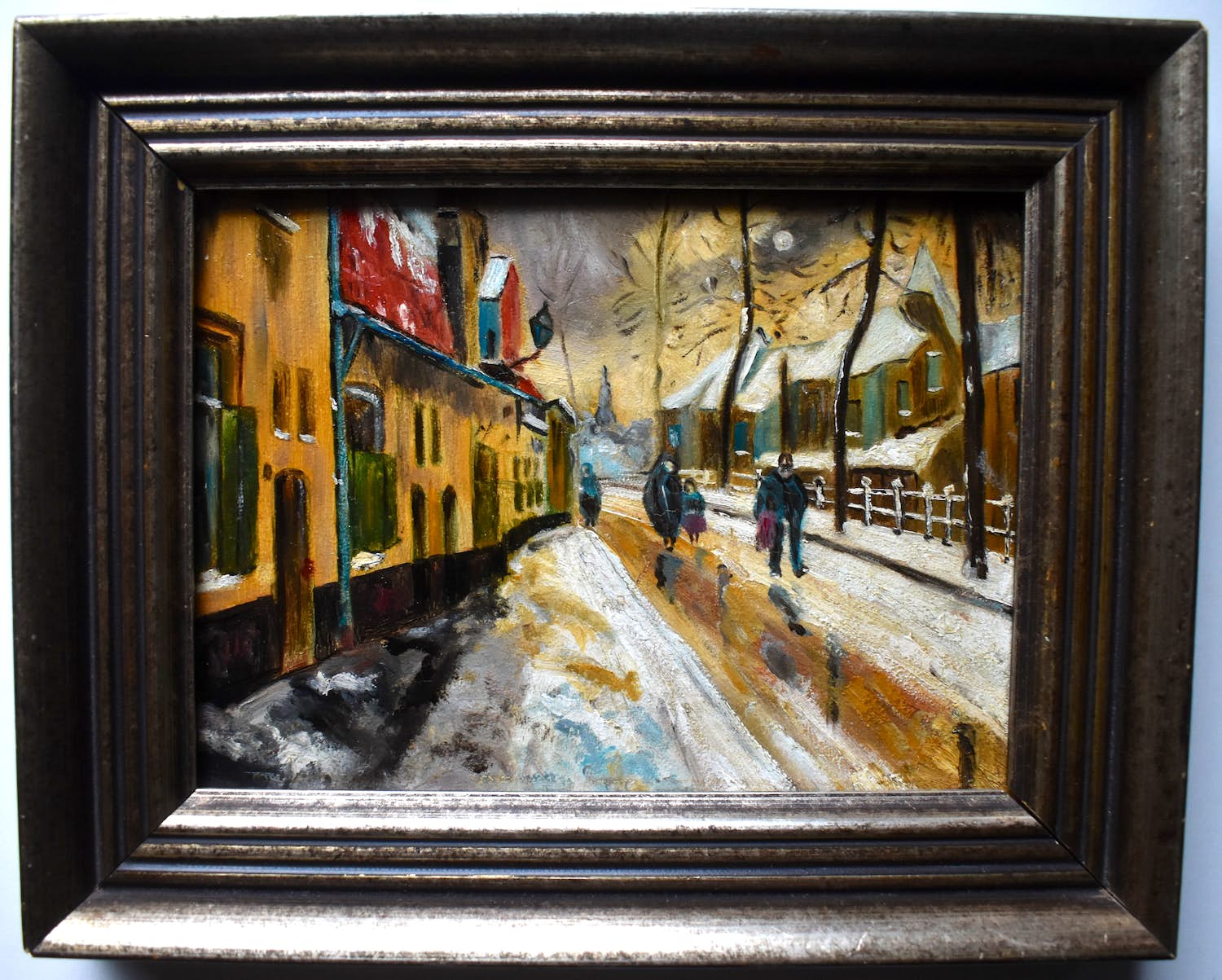 Marie Henry Mackenzie - Winter op de Langegracht te Amersfoort verkocht voor € 395!