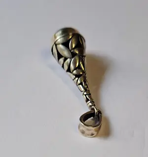 Zilveren Byzantijnse Bungel hanger , met  lapis lazuli kopen? Bied vanaf 60!