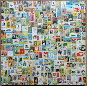 Rob Scholte - Lucifer in paradise, originele collage op paneel (61 x 61, handgesigneerd) kopen? Bied vanaf 350!