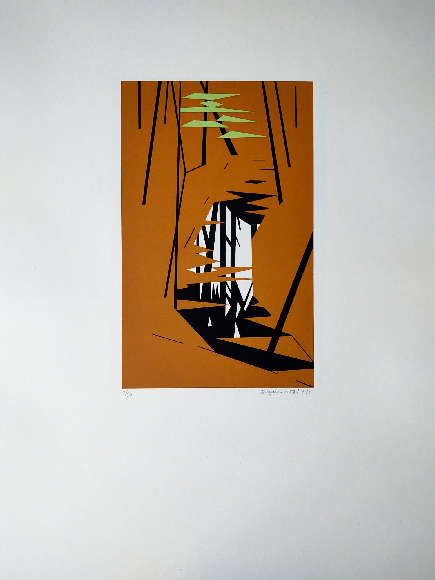 Hendrik Valk - Spiegeling in het bos verkocht voor € 125!