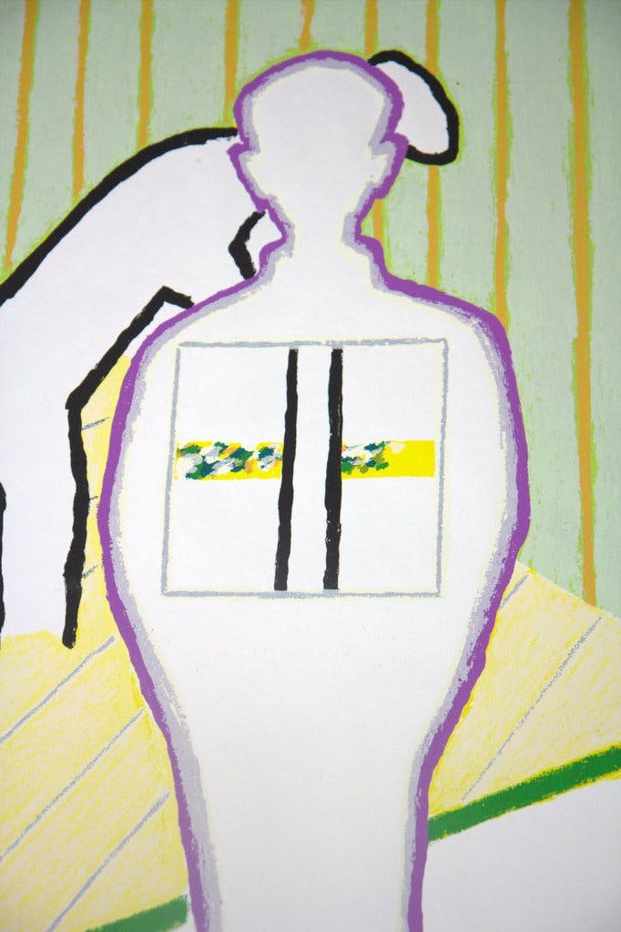 Roger Raveel - Laatste keer - Vader en Zoon, gesigneerde zeefdruk 1990 verkocht voor € 370!