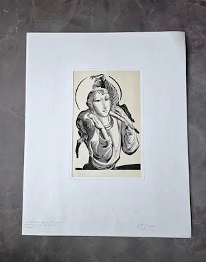 Johannes Bernards Sleper - een mooie en vroege (1953) kopergravure "de goede herder" gesigneerd kopen? Bied vanaf 30!