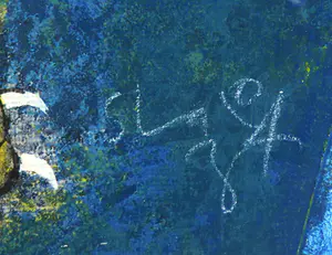 Shahid Parvez - Zeefdruk op dibond, Meisje met tijger (met ophangsysteem) kopen? Bied vanaf 50!