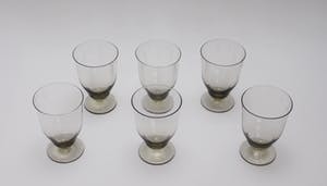 Willem Rozendaal - zes kristallen glazen kopen? Bied vanaf 50!