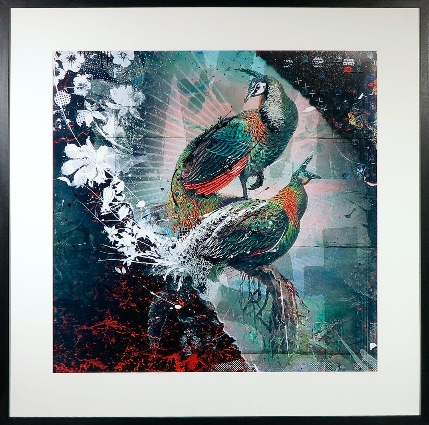 Teis Albers - Peacock Party - Ingelijst verkocht voor € 1!