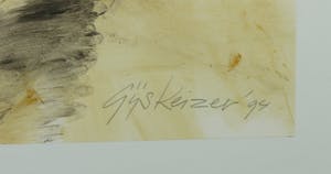 Gijs Keizer - Gemengde techniek op papier, Ven - Ingelijst (Groot) kopen? Bied vanaf 80!
