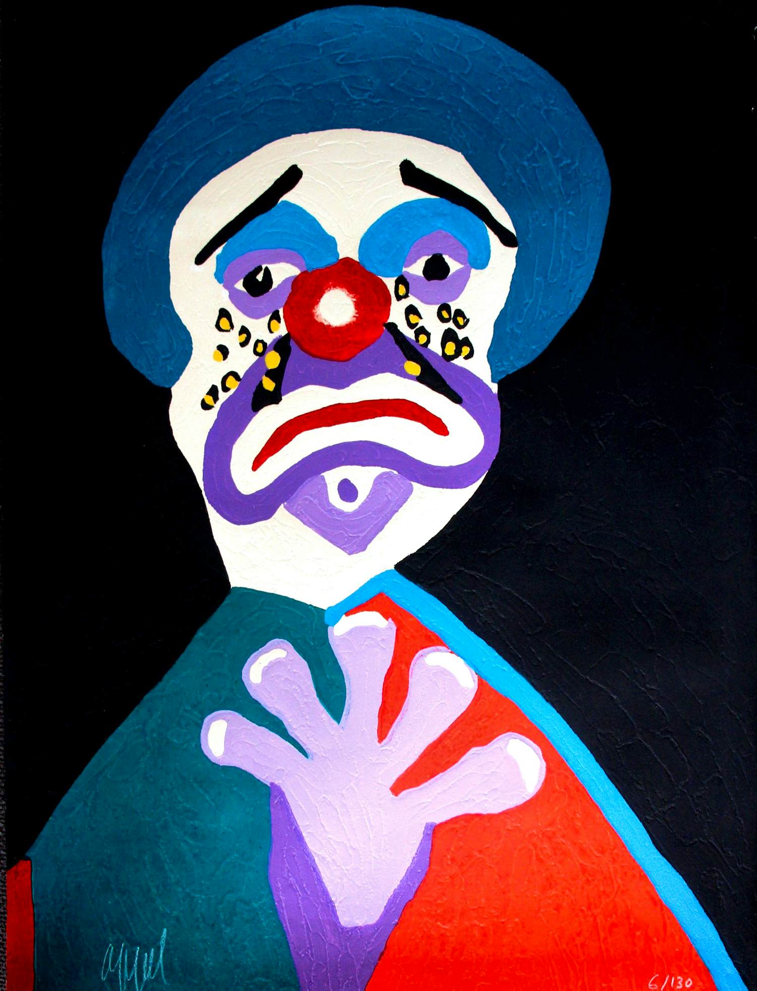 Karel Appel - Houtdruk met carborundum: Circus serie - 1978 kopen? Bied vanaf 1999!