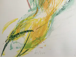 Paul de Lussanet - z.t. | expressieve litho - ingelijst kopen? Bied vanaf 49!